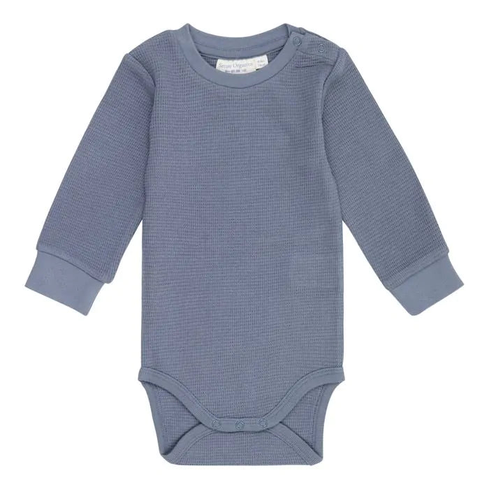 Sense Organics MILAN Baby Langarmbody dusty blue