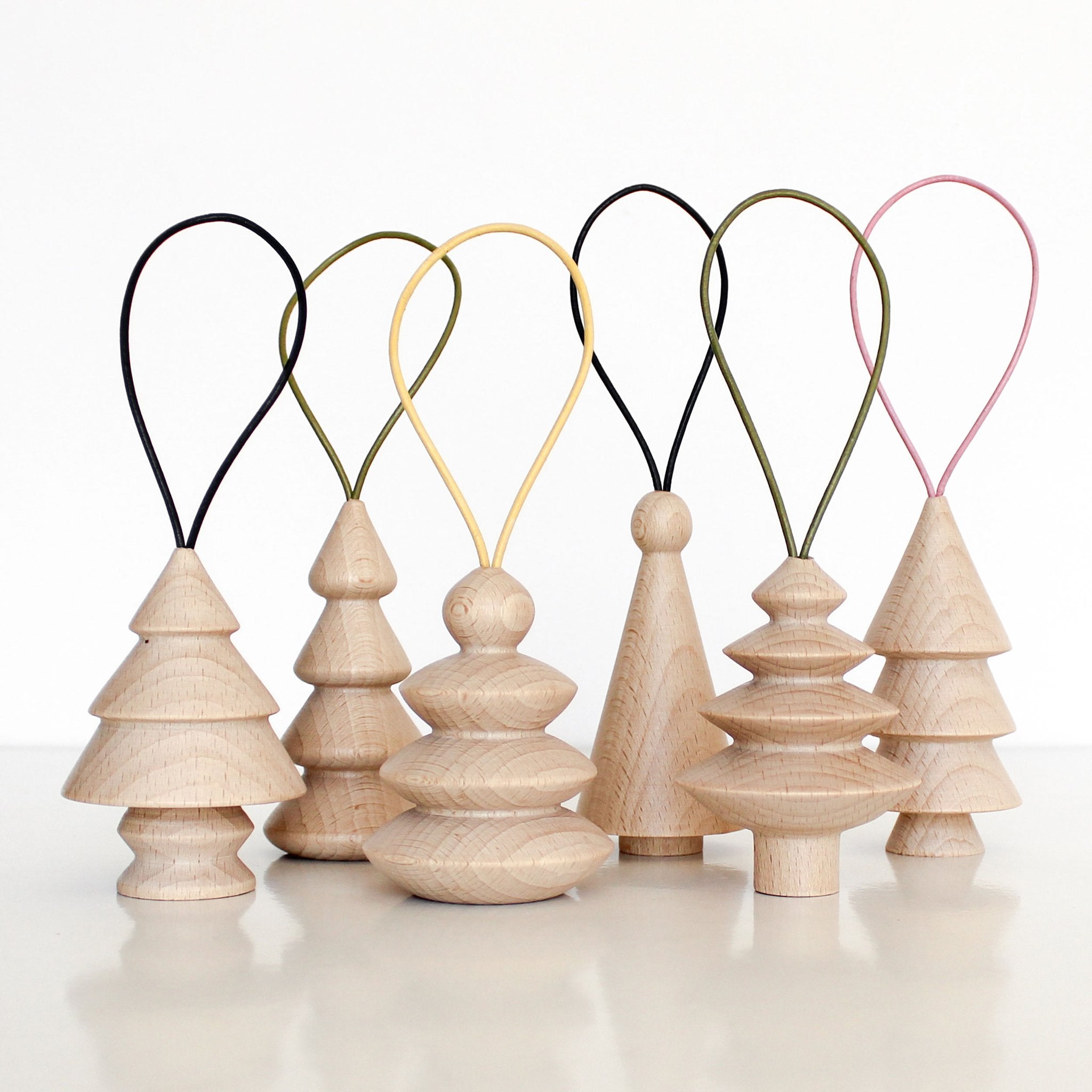 5 mm Paper Tannbaumanhänger aus Holz
