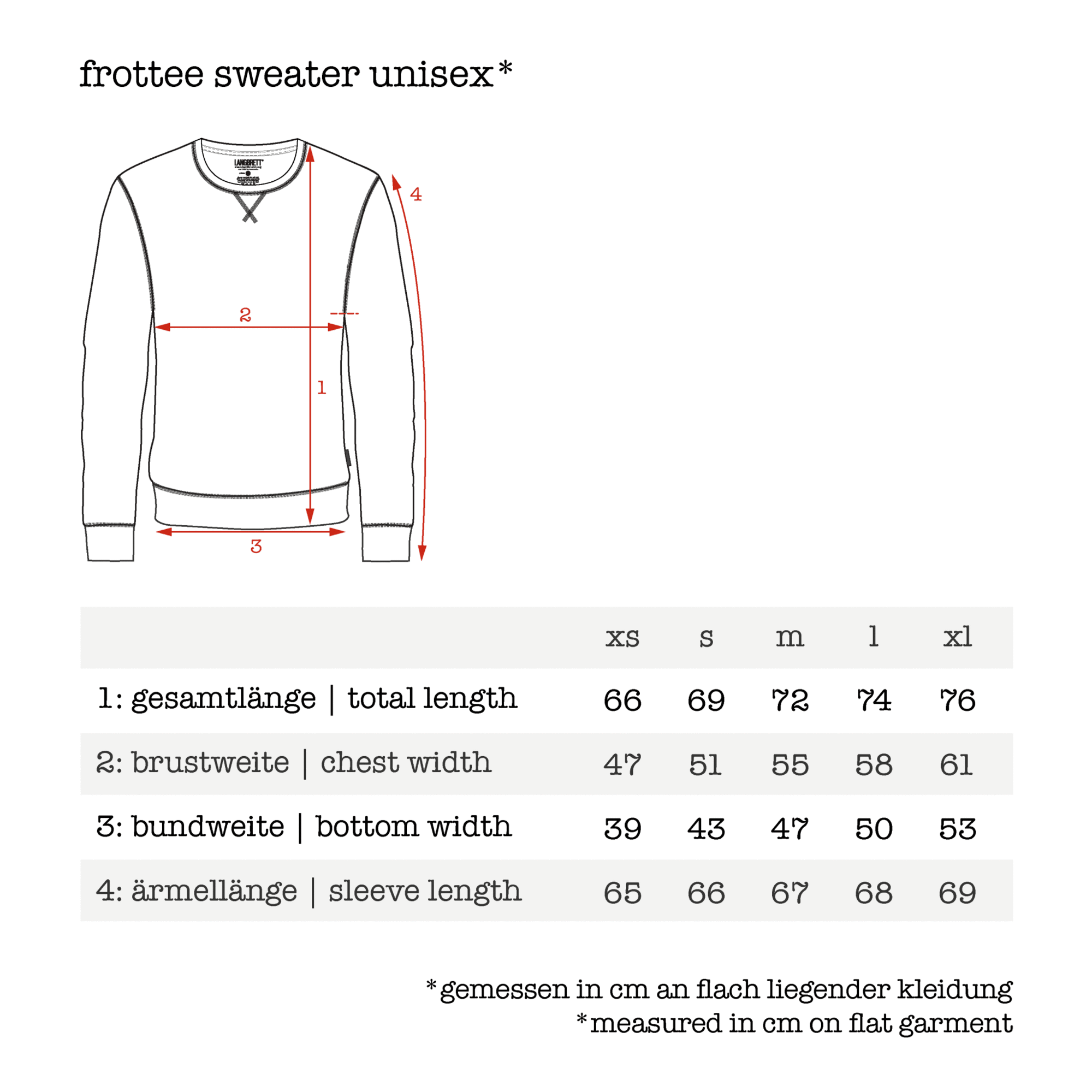 LANGBRETT Frottee Sweater