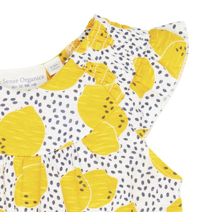 SENSE ORGANICS Mimi Babykleid Zitrone