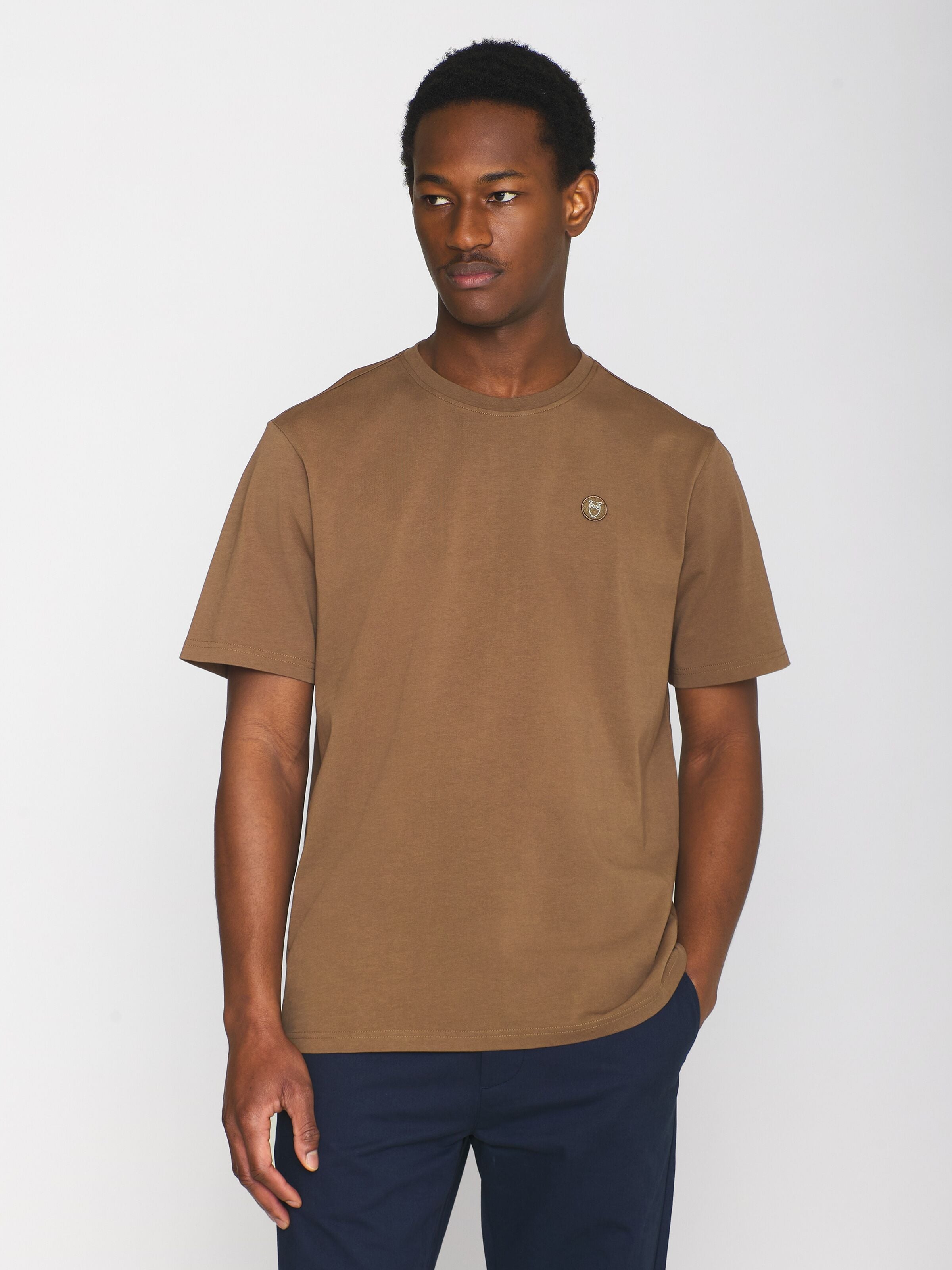 KNOWLEDGE COTTON APPAREL Badge Core T-Shirt