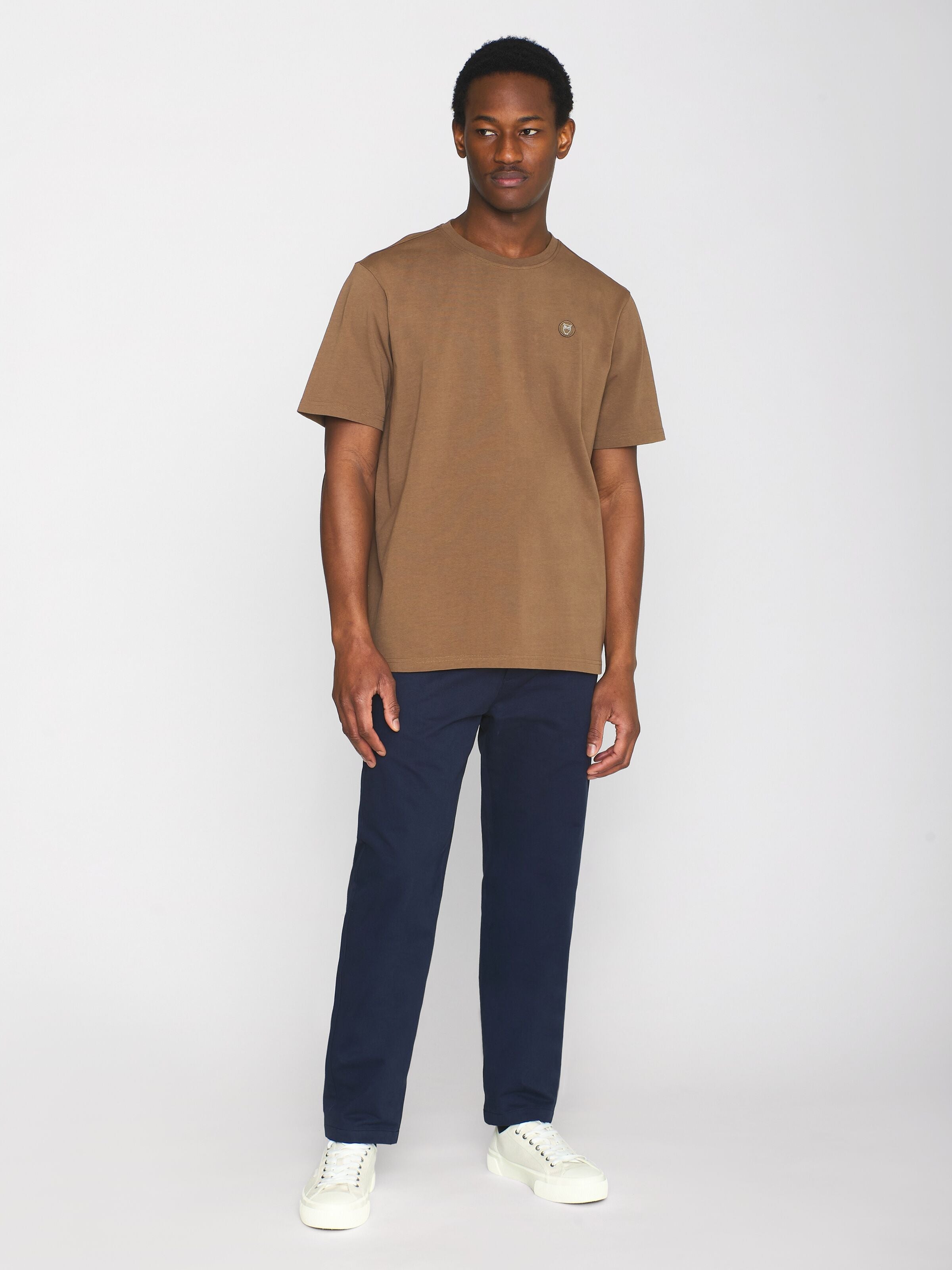 KNOWLEDGE COTTON APPAREL Badge Core T-Shirt