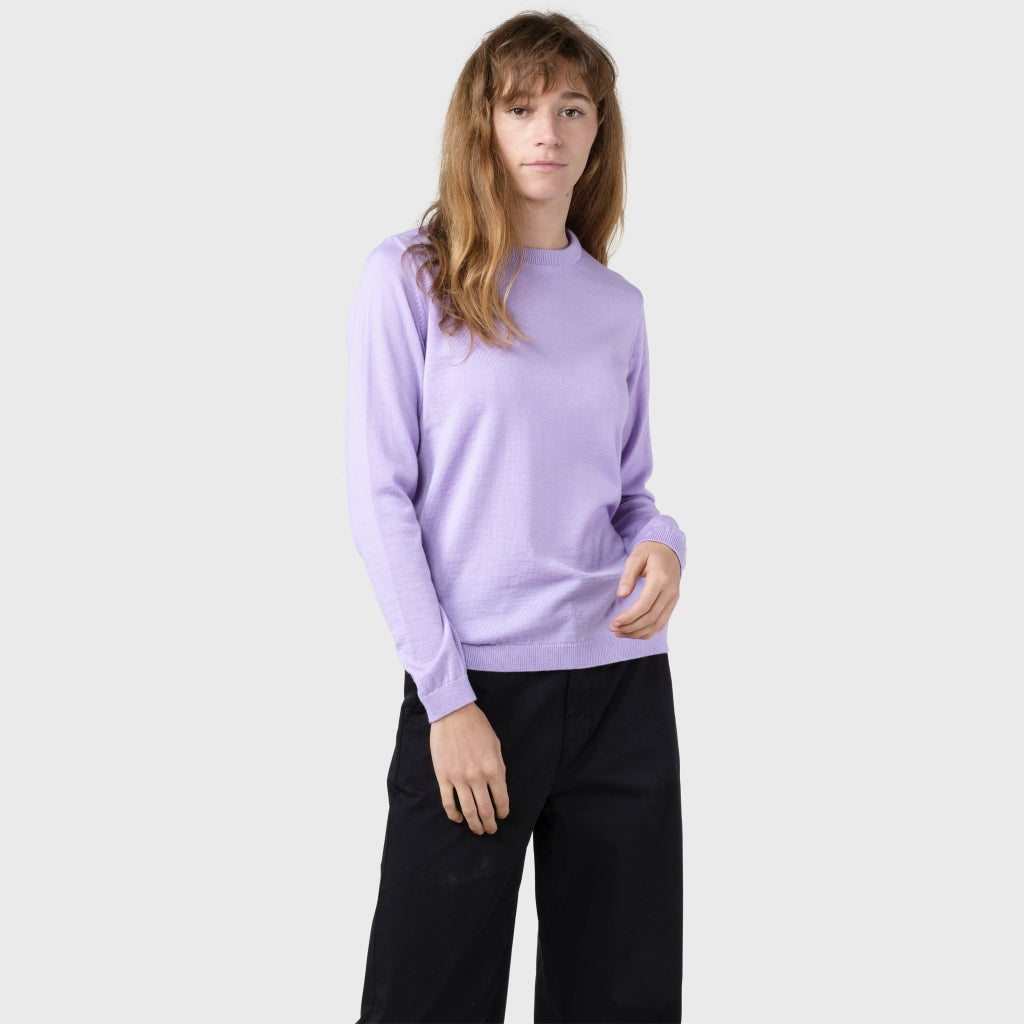 Klitmøller Collective Womens Basic Merino Pullover - lilac