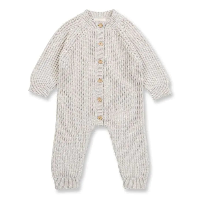 SENSE ORGANICS Mani Baby Gestrickter Strampler oatmeal