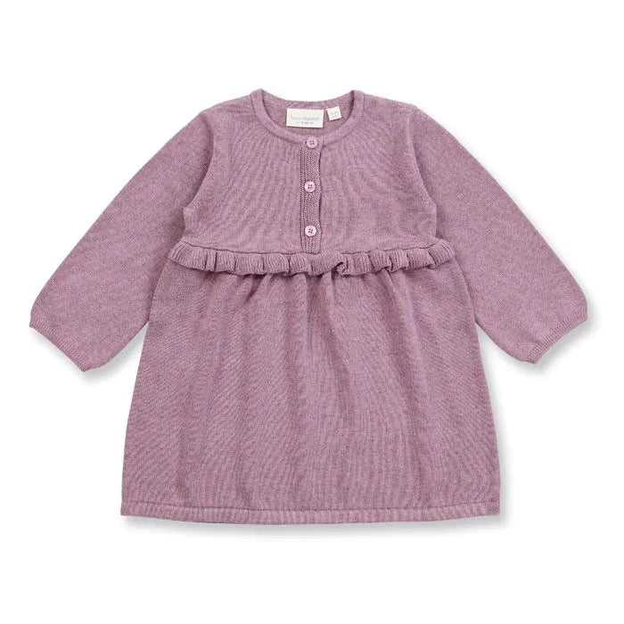 SENSE ORGANICS Flora Baby Strickkleid mauve