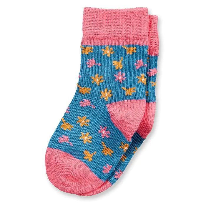 Palti Babysocken Blue+Flowers