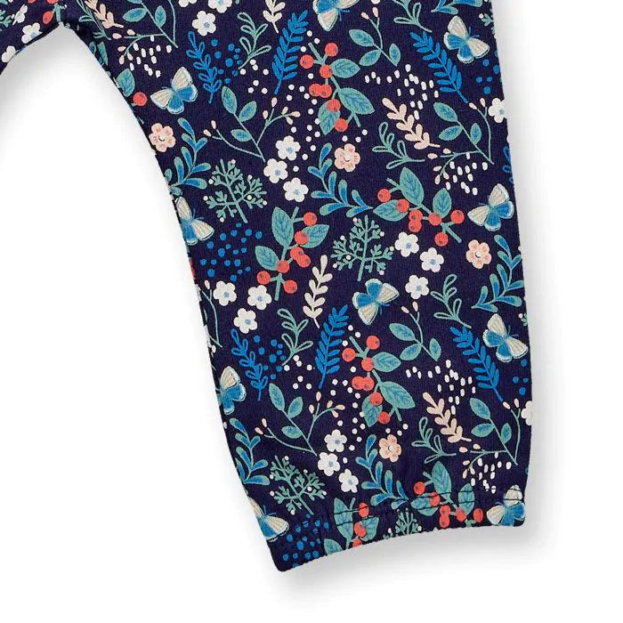 SENSE ORGANICS Vanna Baby Sweat Pants Floral Navy