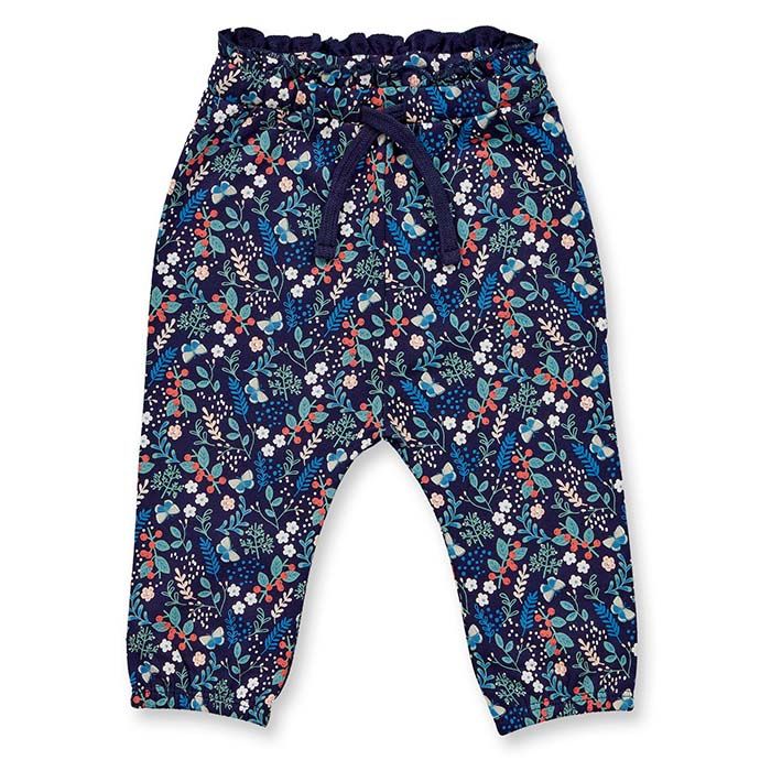 SENSE ORGANICS Vanna Baby Sweat Pants Floral Navy