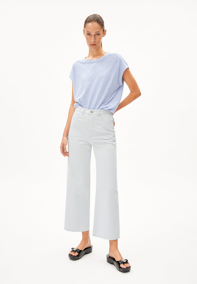 ARMEDANGELS T-Shirt Oneliaa Loveley Stripes – Blaues Wunder