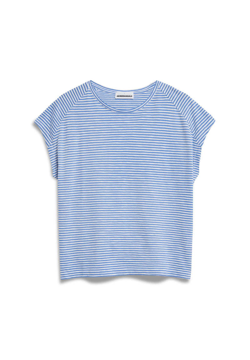 ARMEDANGELS T-Shirt Oneliaa Loveley Stripes – Blaues Wunder