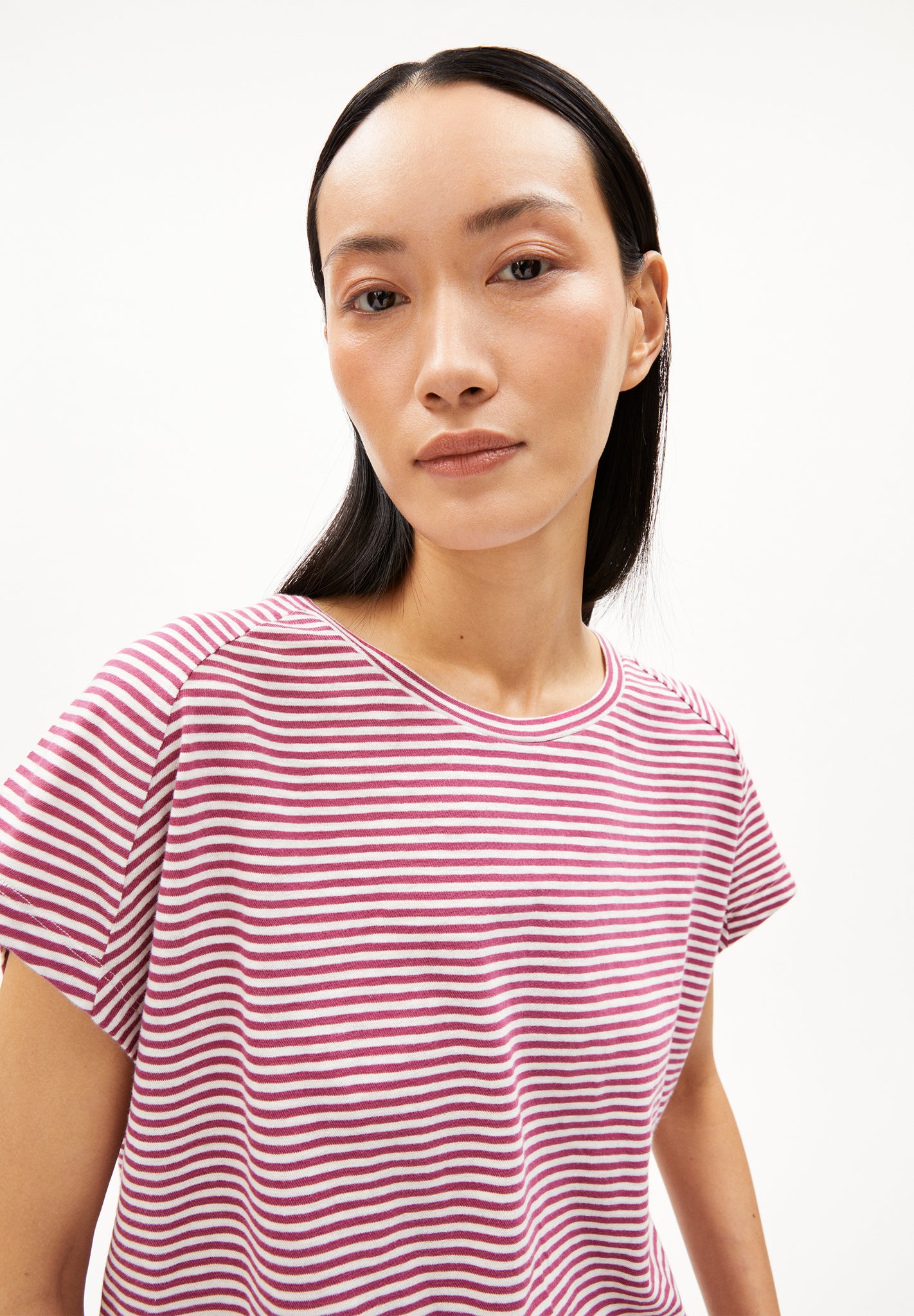 ARMEDANGELS T-Shirt Oneliaa Loveley Stripes – Blaues Wunder