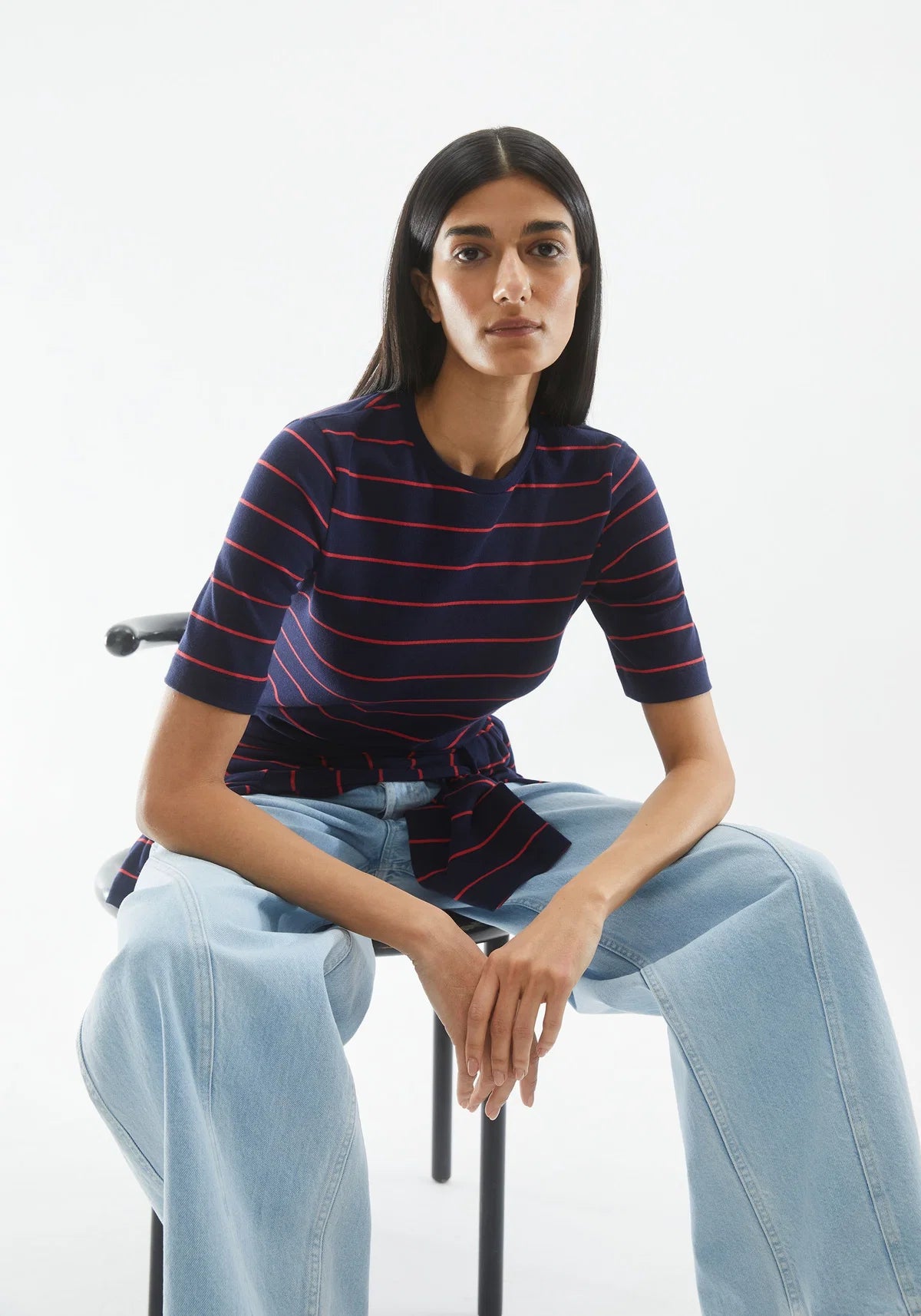 ARMEDANGELS FINE STRIPE T-SHIRT JAANISARA