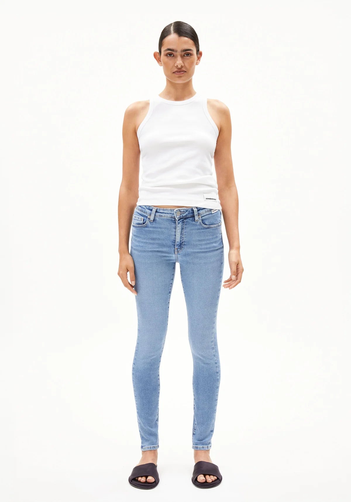 ARMEDANGELS Jeans Tillaa Mid Waist Skinny - dove