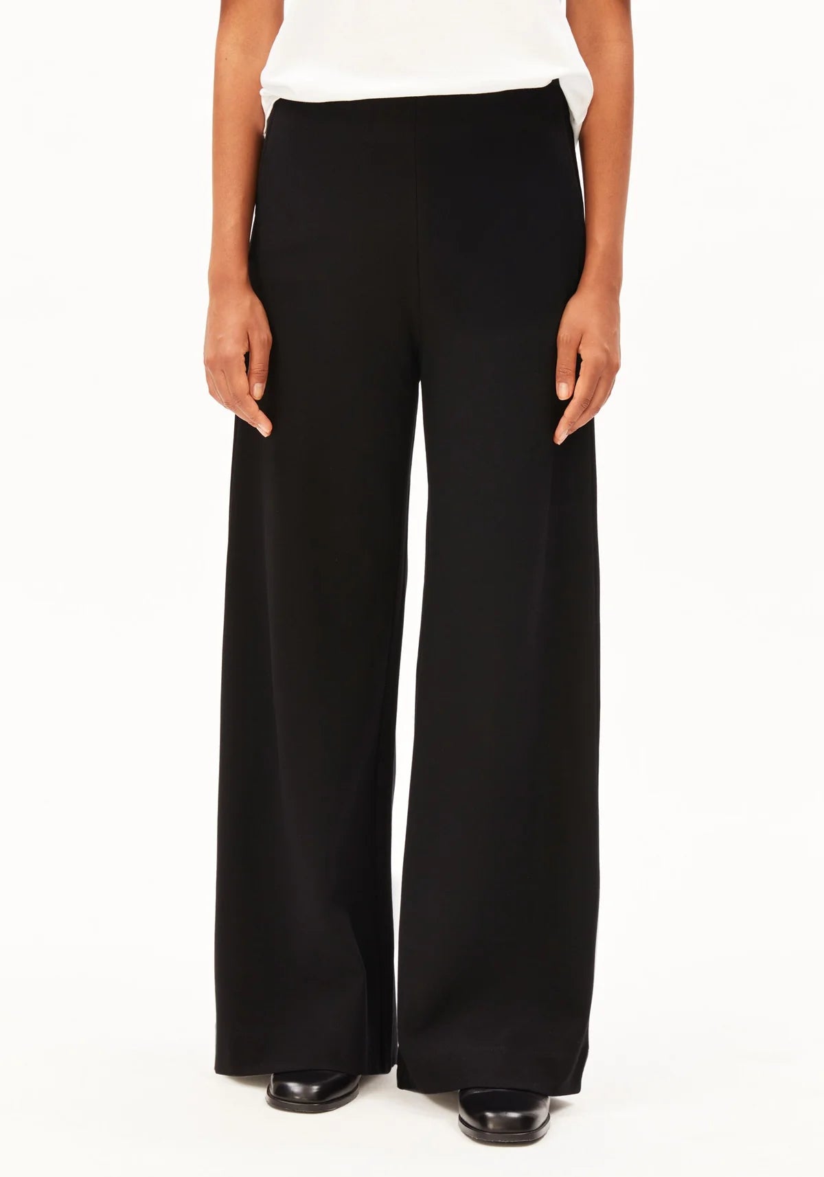 ARMEDANGELS BASIC WIDE LEG JERSEY PANT