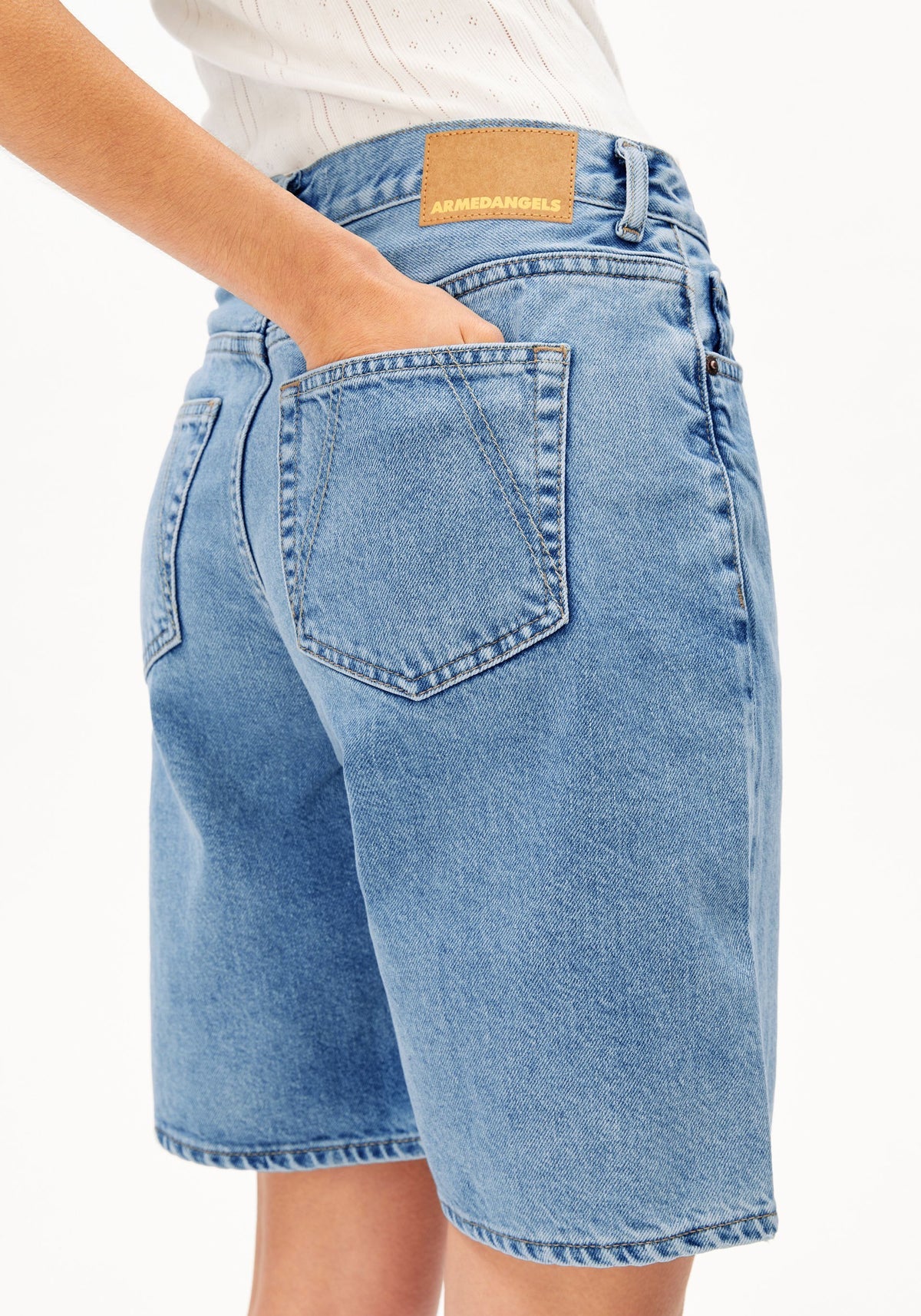 ARMEDANGELS Thaalina Mid Waist Jeans-Shorts