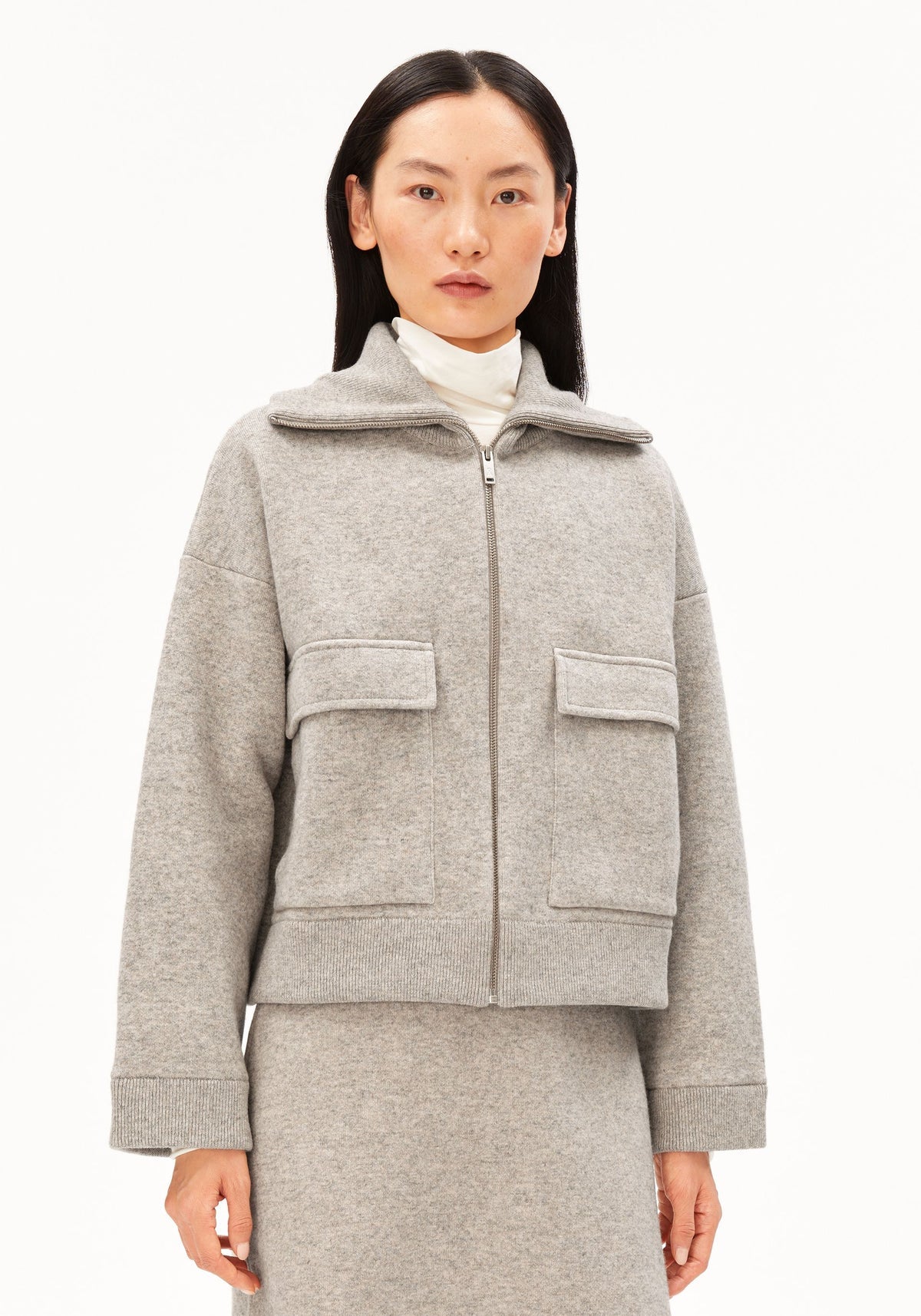 ARMEDANGELS Baumwoll-Woll-Strickjacke