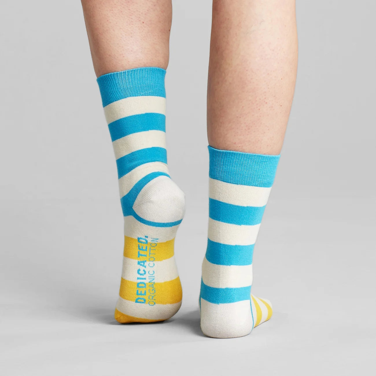 DEDICATED Socks Sigtuna Two Stripes Off-White