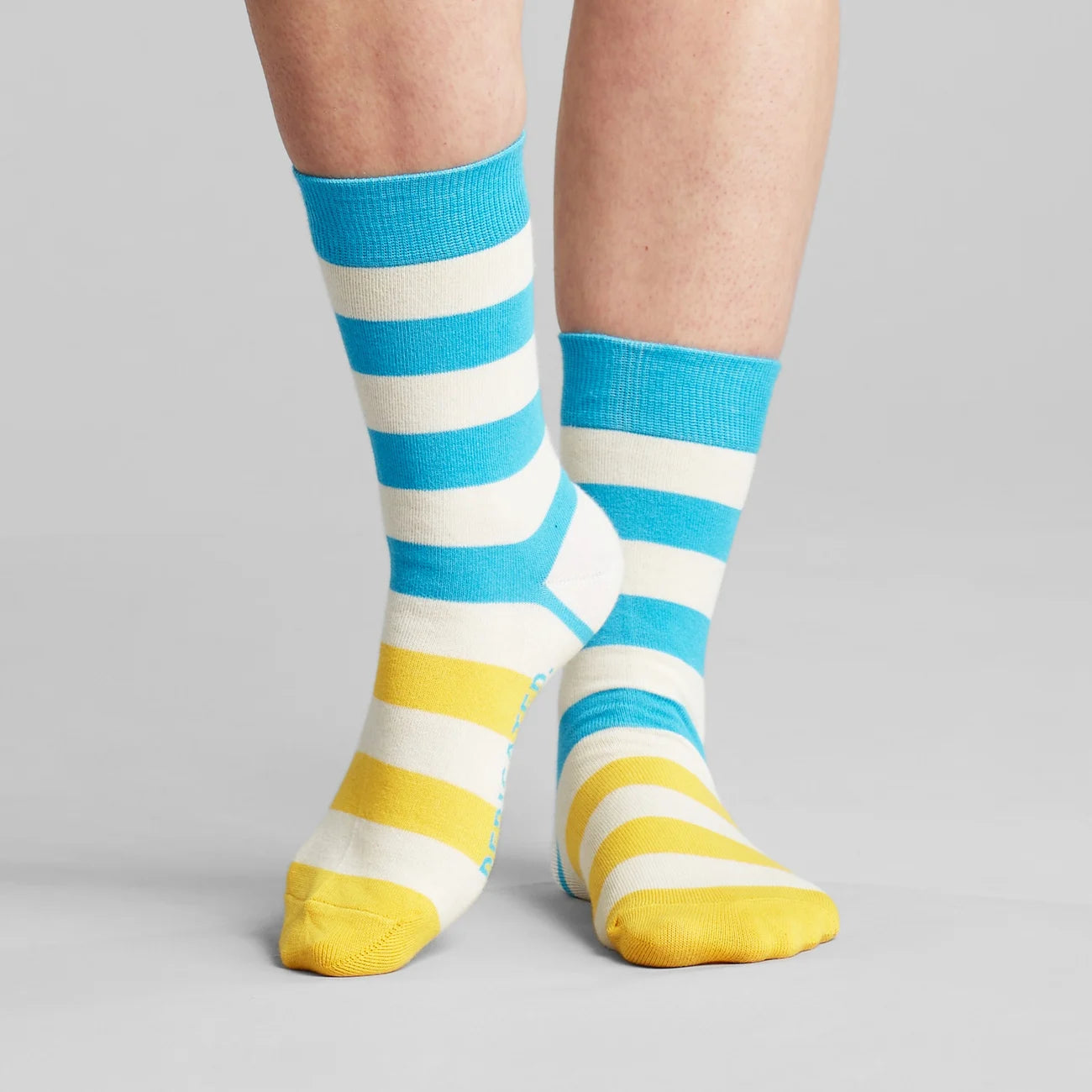 DEDICATED Socks Sigtuna Two Stripes Off-White