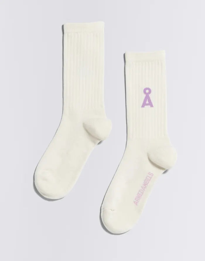 ARMEDANGELS Socken Saamus Bold - oatmilk-lavender light