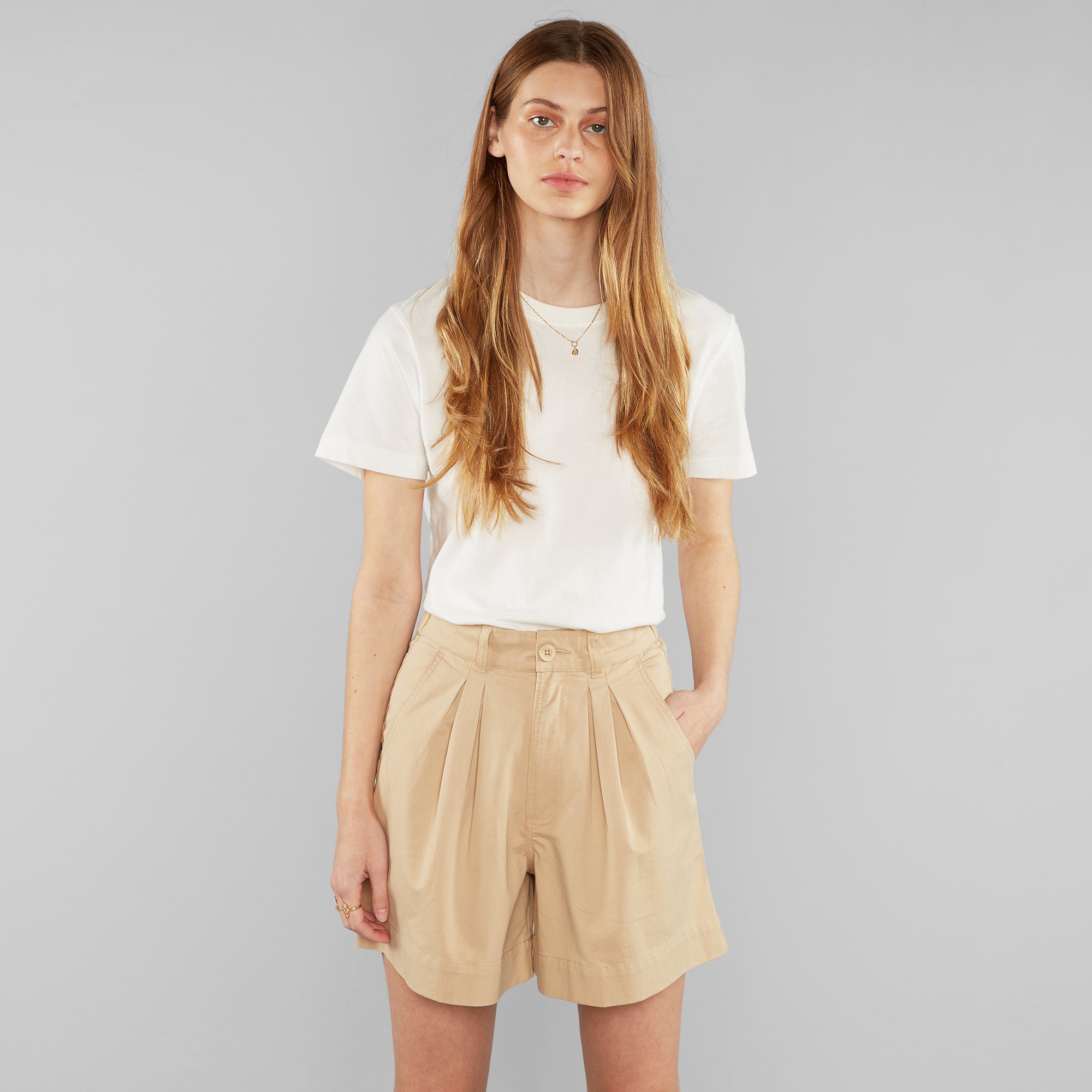 DEDICATED Shorts Grundsund Beige Safari