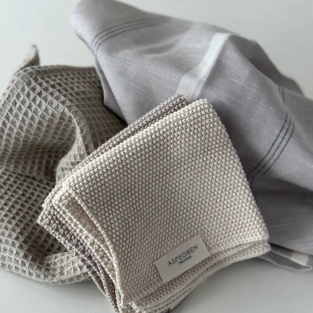 Aspegren Denmark Dishcloth/Spüllappen - 2er Set gestrickt