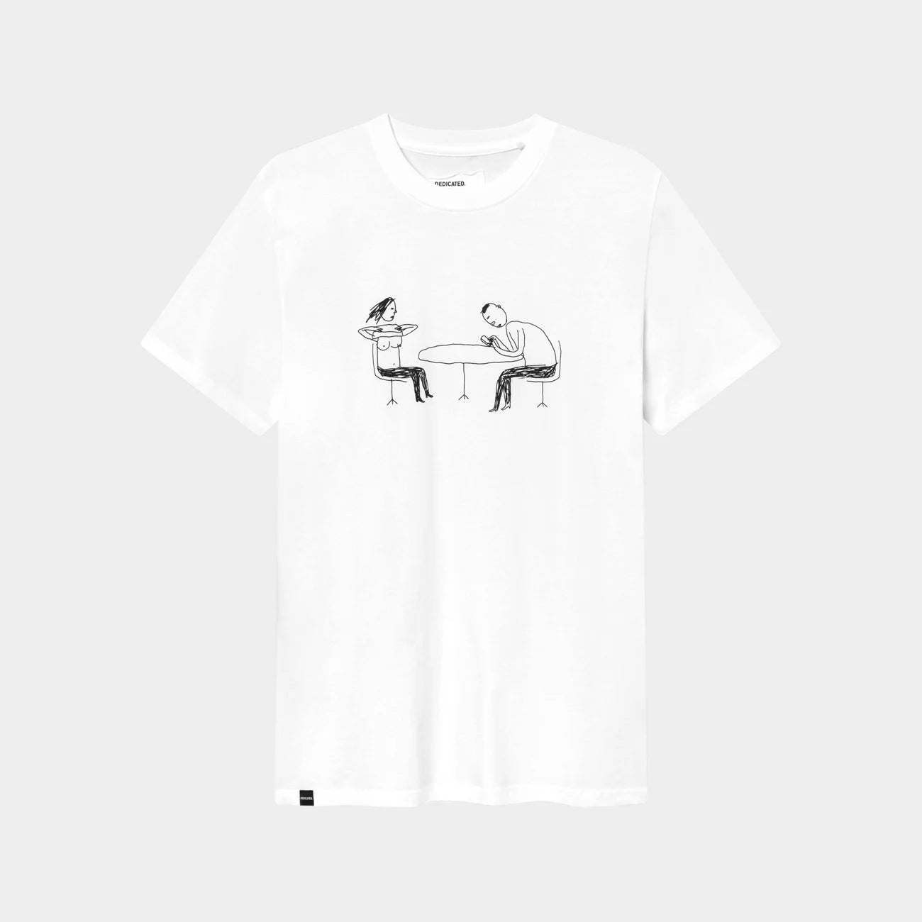 DEDICATED T-Shirt Stockholm Phoney Date White