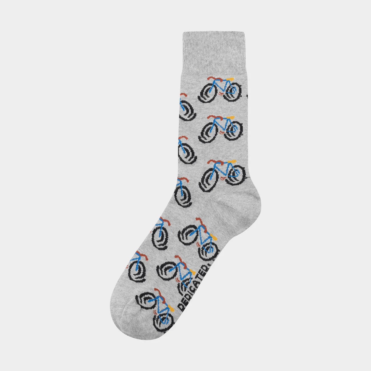 DEDICATED Socks Sigtuna Happy Bike Grey Melange Gr. 41-45