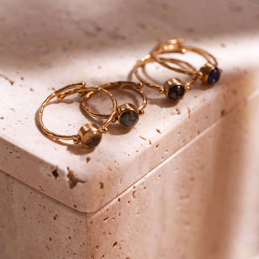 A BEAUTIFUL STORY Ring Faithful - verschiedene Halbedelsteine