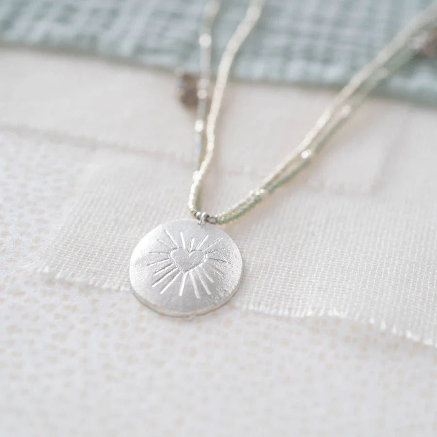 A BEAUTIFUL STORY Kette Courage Labradorite Silber