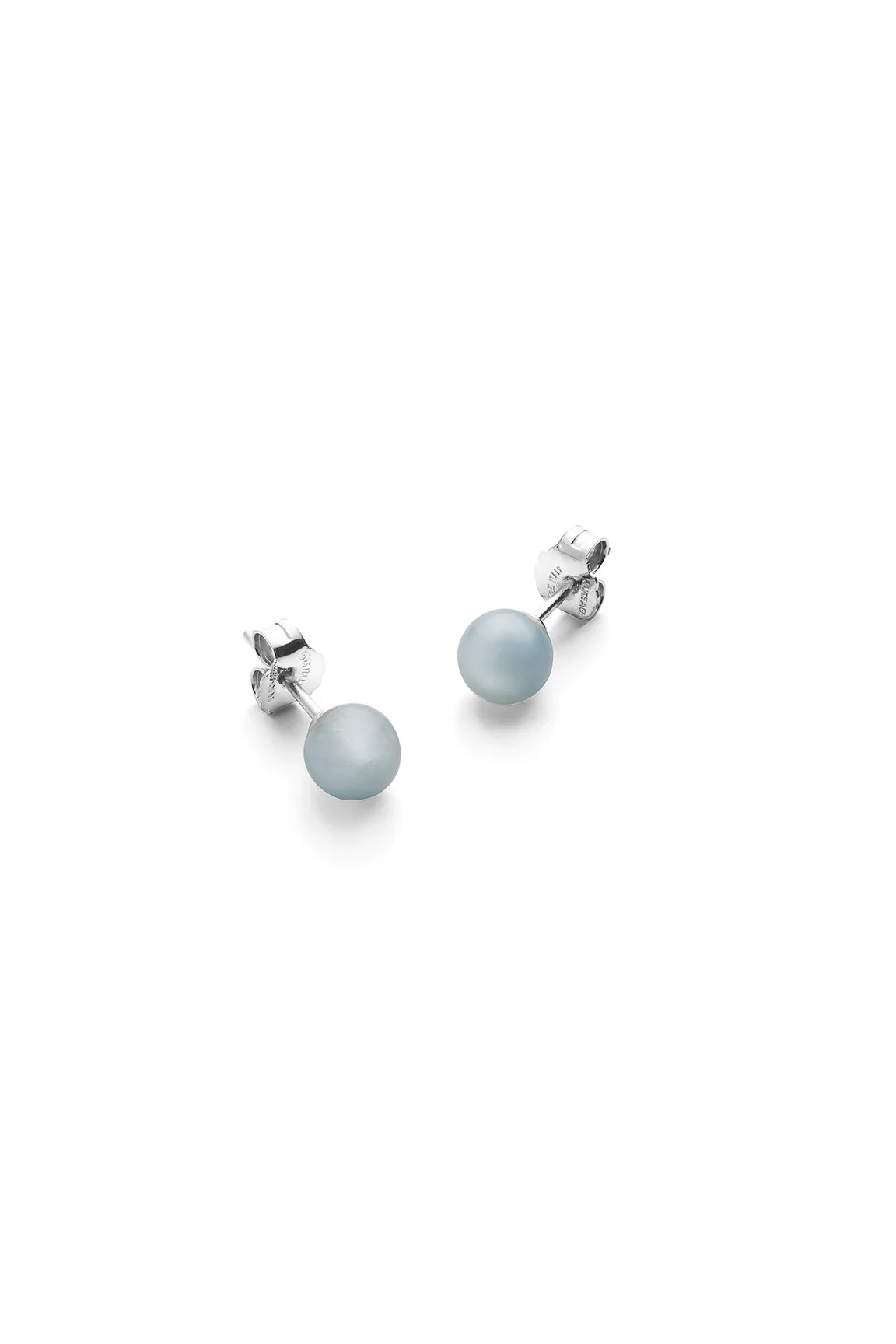 JUKSEREI Breeze Ear Stud Big Silver - Blau