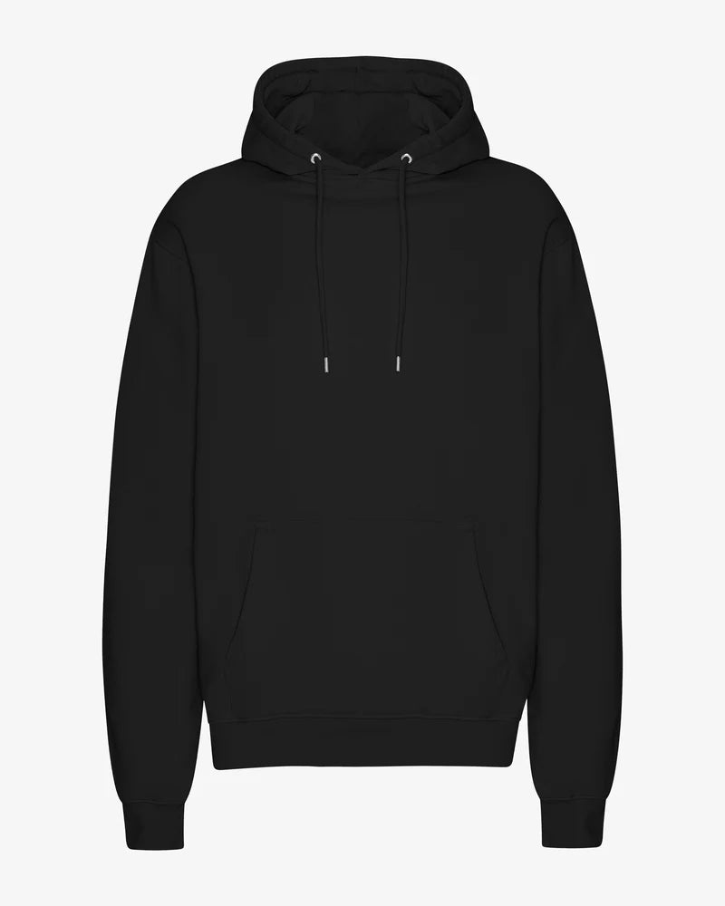 Outlet: COLORFUL STANDARD Classic Organic Hood - Deep Black - unisex Gr. S