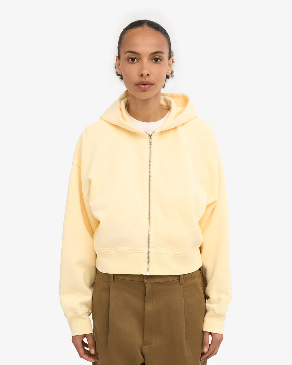 COLORFUL STANDARD Organic Crop Zip Hood