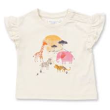 SENSE ORGANICS Baby T-Shirt Ada mit Safari-Print