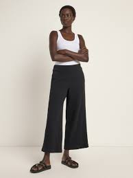 LANIUS Hose mit weitem Bein aus 100% Tencel Gr. 36
