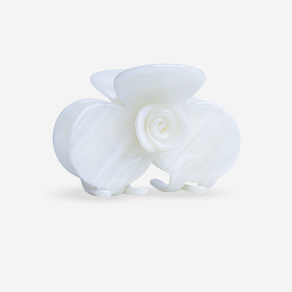 Sasstie Hair Clip Fiore Bianco