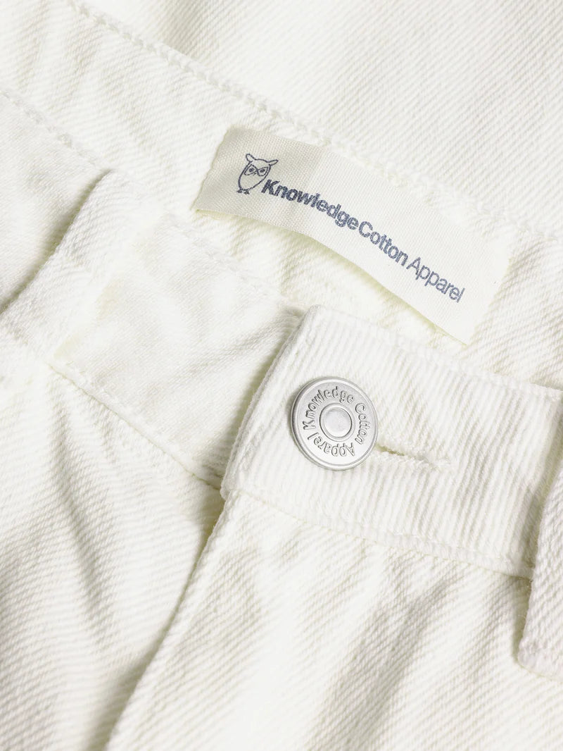 KNOWLEDGE COTTON APPAREL "Gale" Straight Mid-Rise Twill 5-Pocket Shorts