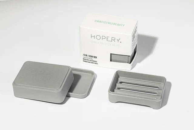 HOPERY 3 in 1 Soap Box aus Bambus und Mais
