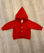 Engel Natur baby hooded jacket red