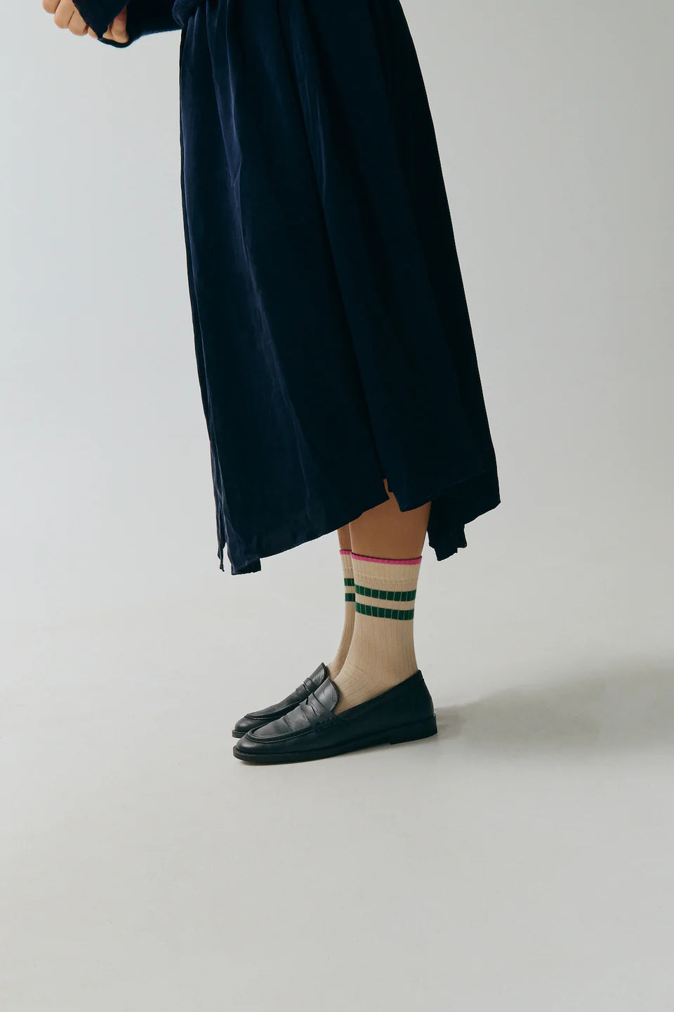 JUTELAUNE Green Stripe Socks