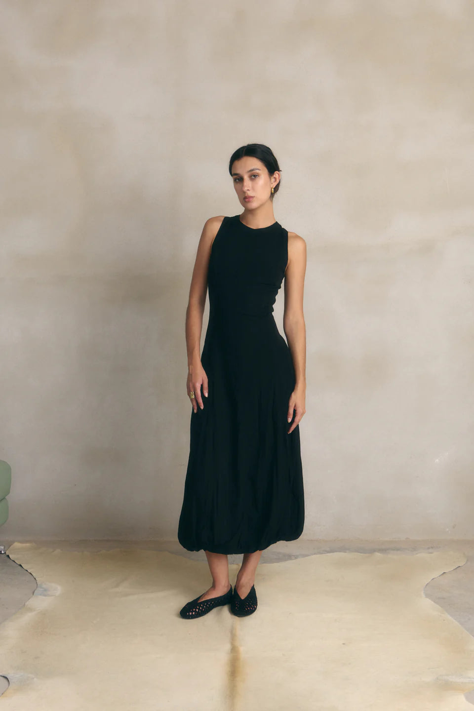 JUTELAUNE Liv schwarze Ballerinas