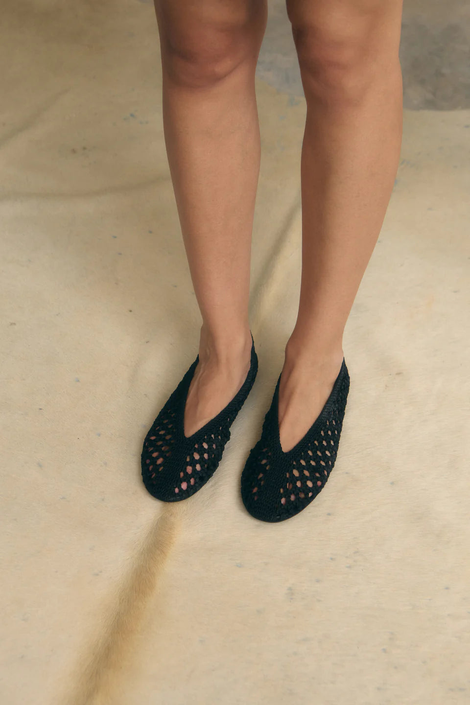 JUTELAUNE Liv schwarze Ballerinas