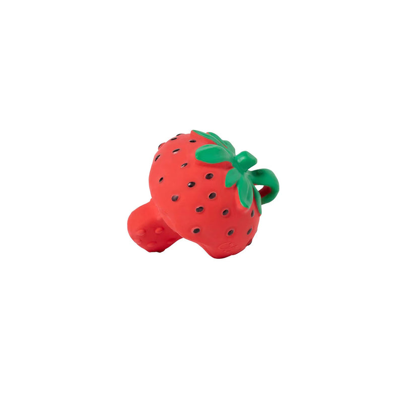 OLI &amp; CAROL Mini Teething Ring Strawberry