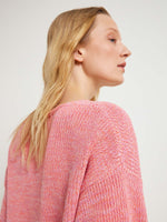 LANIUS sweater with structural details in light coral size 36