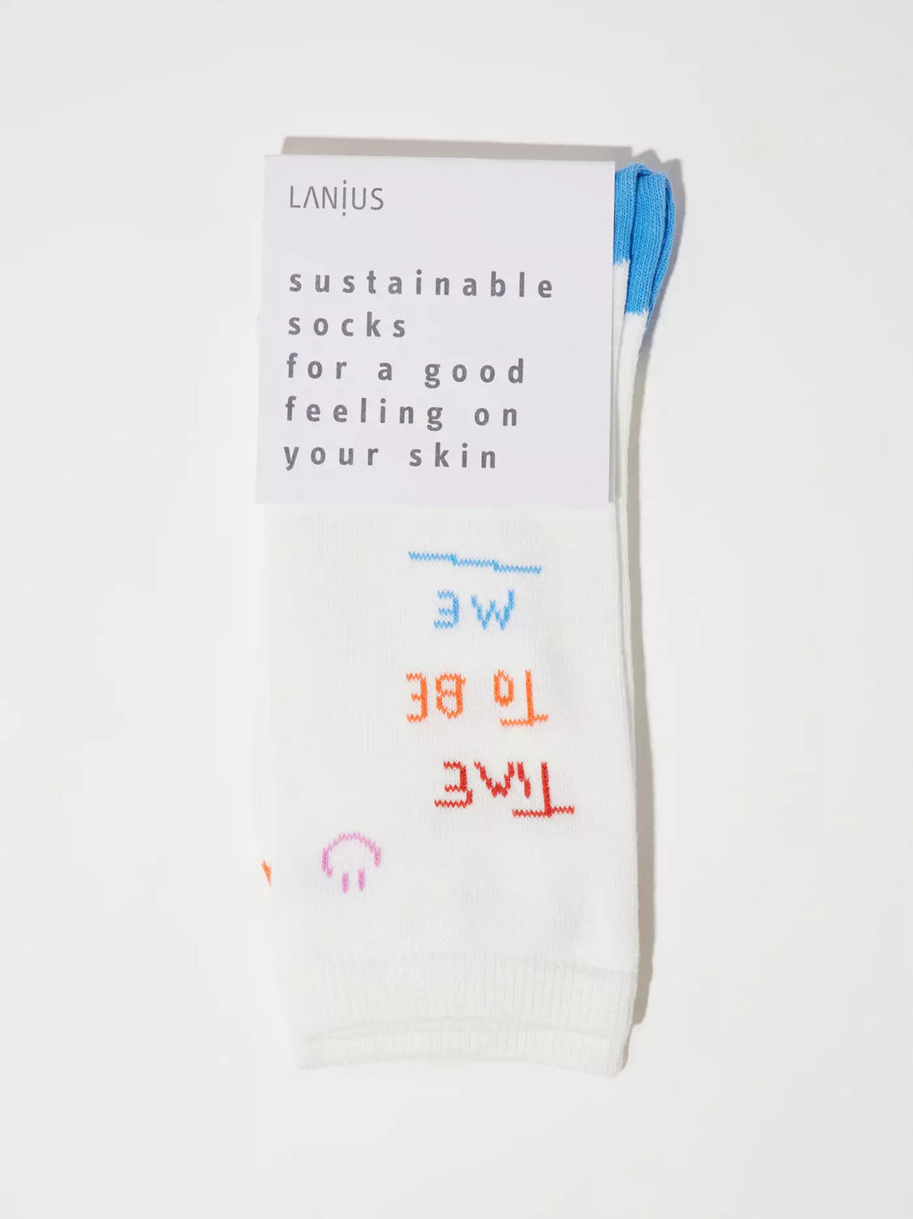 LANIUS Socken mit Intarsie (GOTS)