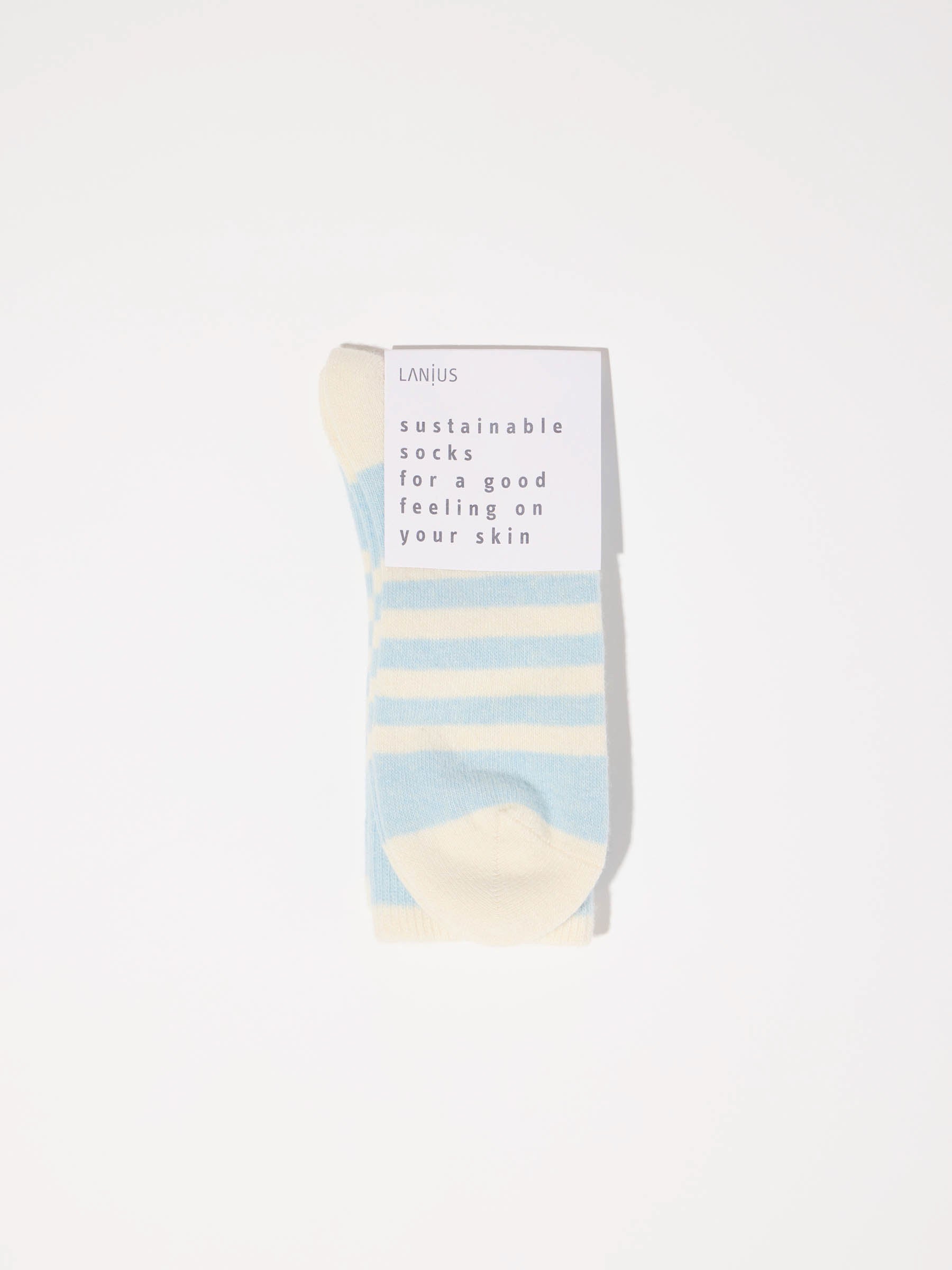 LANIUS Socken mit Streifen mit Schurwolle