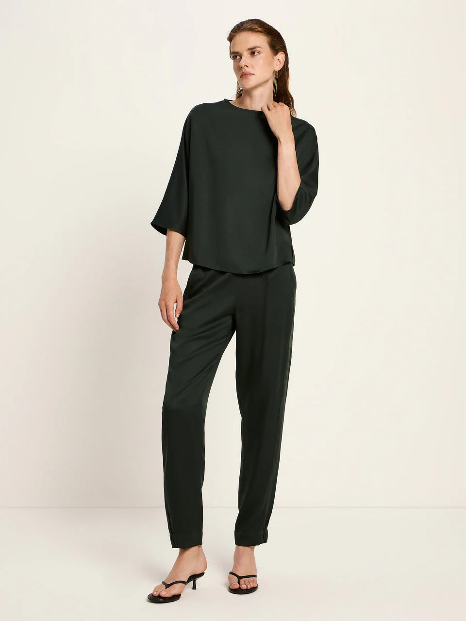 LANIUS 3/4 Arm Bluse aus TENCEL