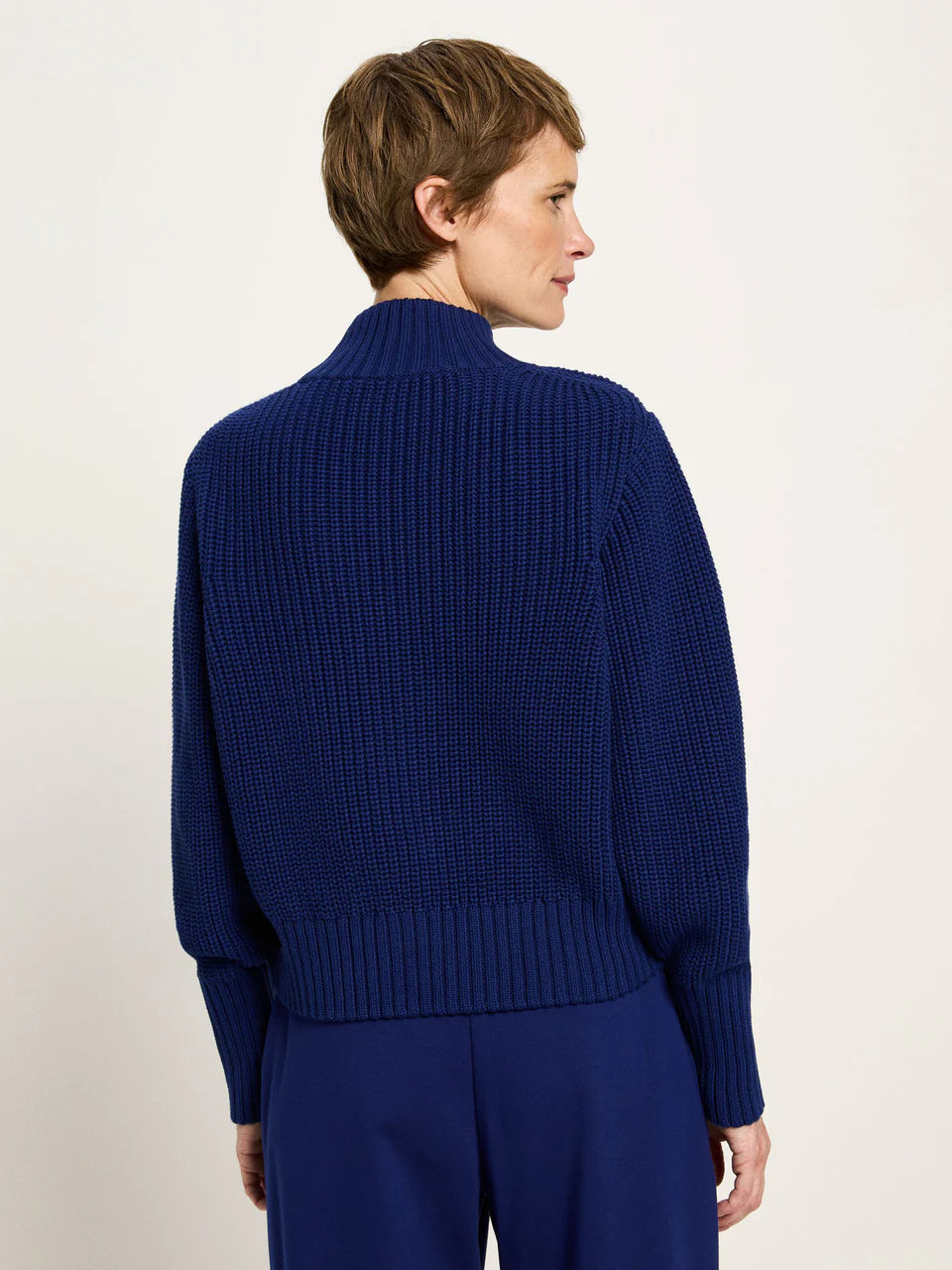 LANIUS Grobstrickpullover - purple blue