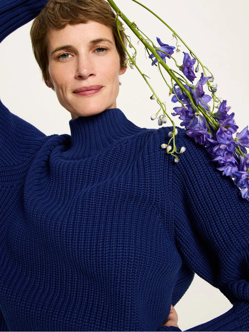 LANIUS Grobstrickpullover - purple blue