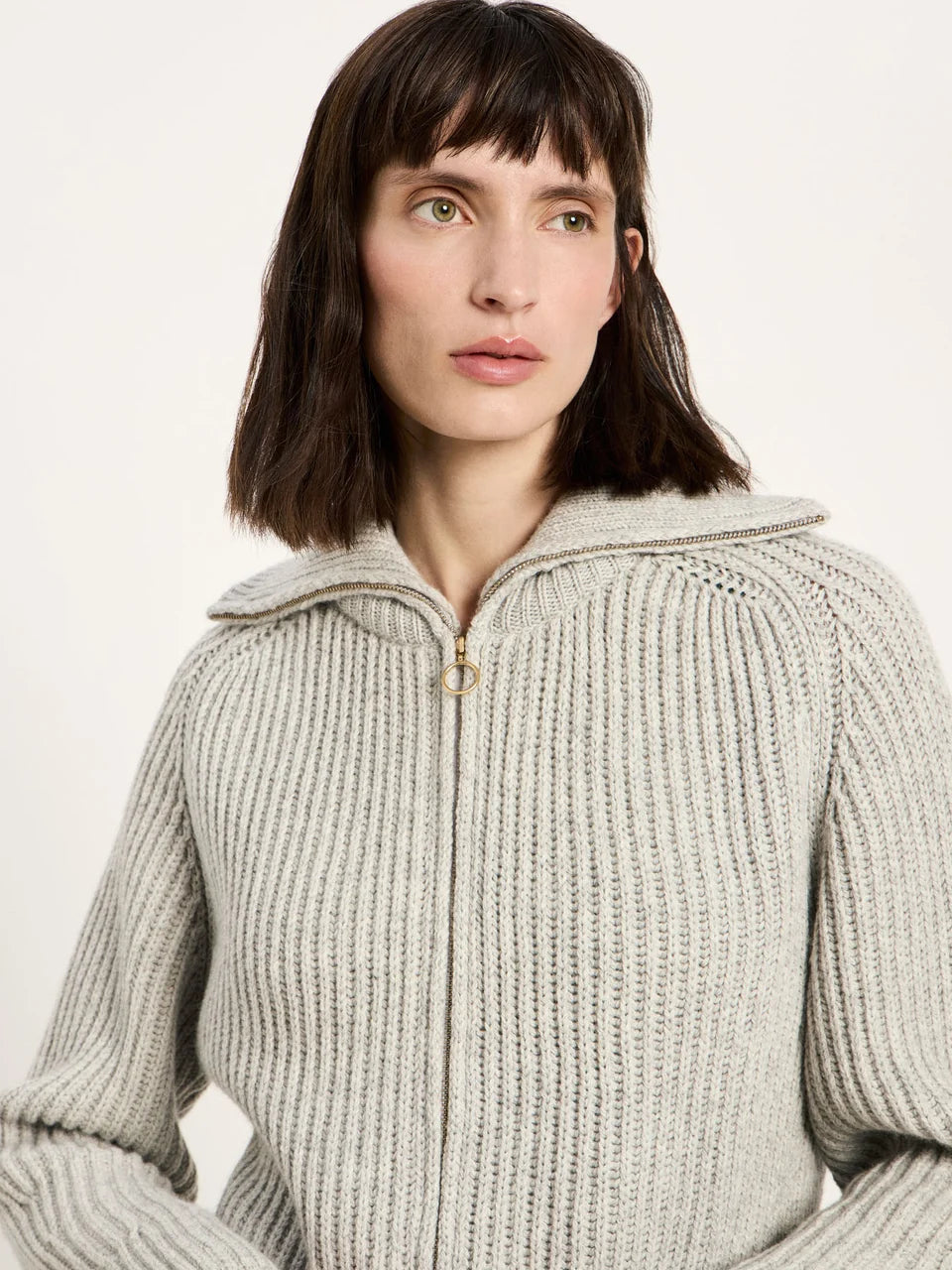 Lanius Strickjacke in Rippoptik