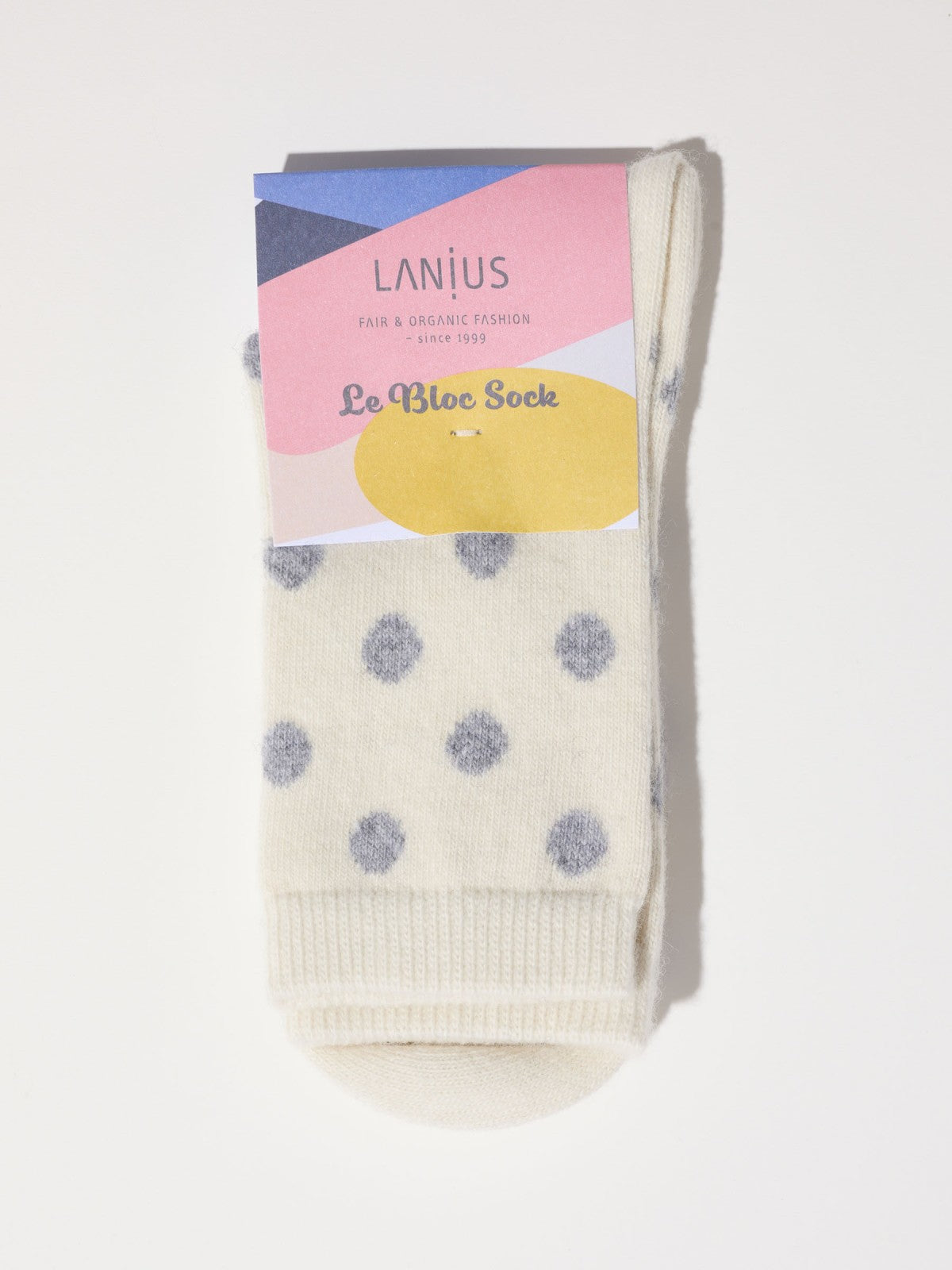 LANIUS Socken mit Punkten GOTS